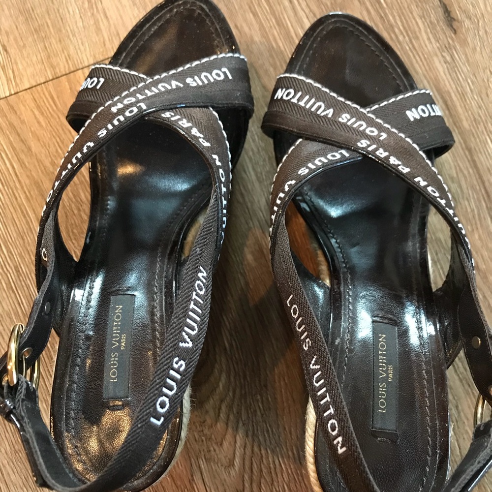 Louis Vuitton wedge.